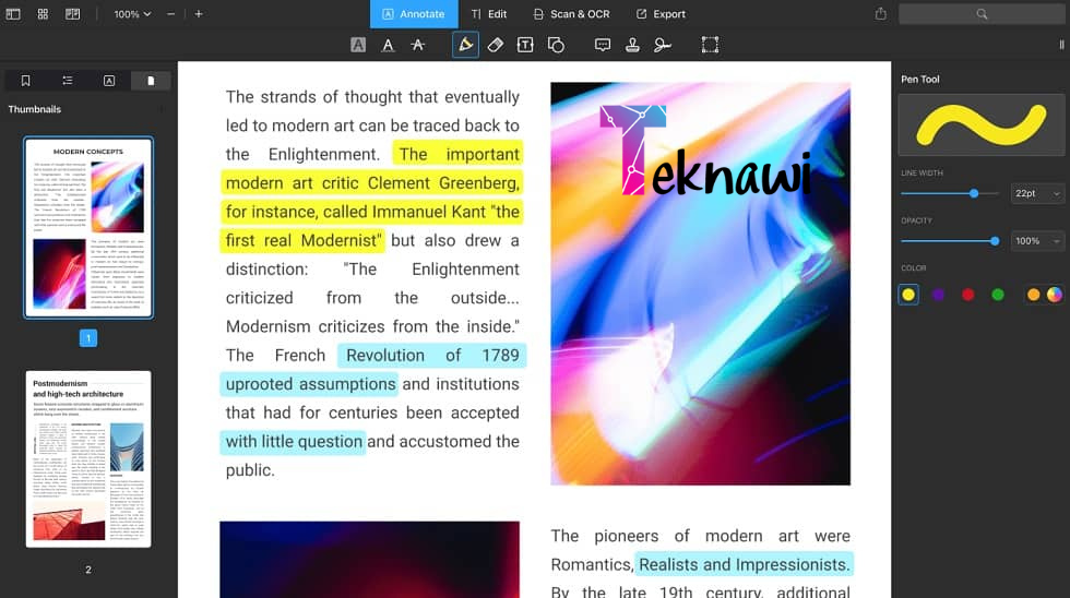 برنامج Readdle PDF Expert ضمن قائمة أفضل برامج تعديل ملفات PDF لهذا العام