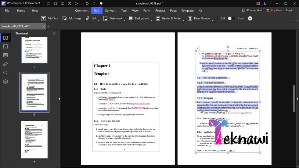 برنامج Wondershare PDFelement من برامج تعديل ملفات PDF التي تدعم اللغة العربية