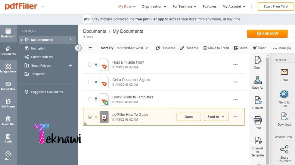 برنامج PDF Filler من أفضل برامج تعديل ملفات PDF لعام 2026